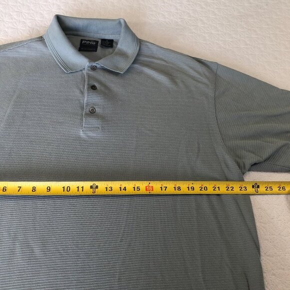 Ping Collection Men’s Golf Shirt Sport Polo Size XL Dry Fiber Dynamics Lt. Green - Picture 3 of 5